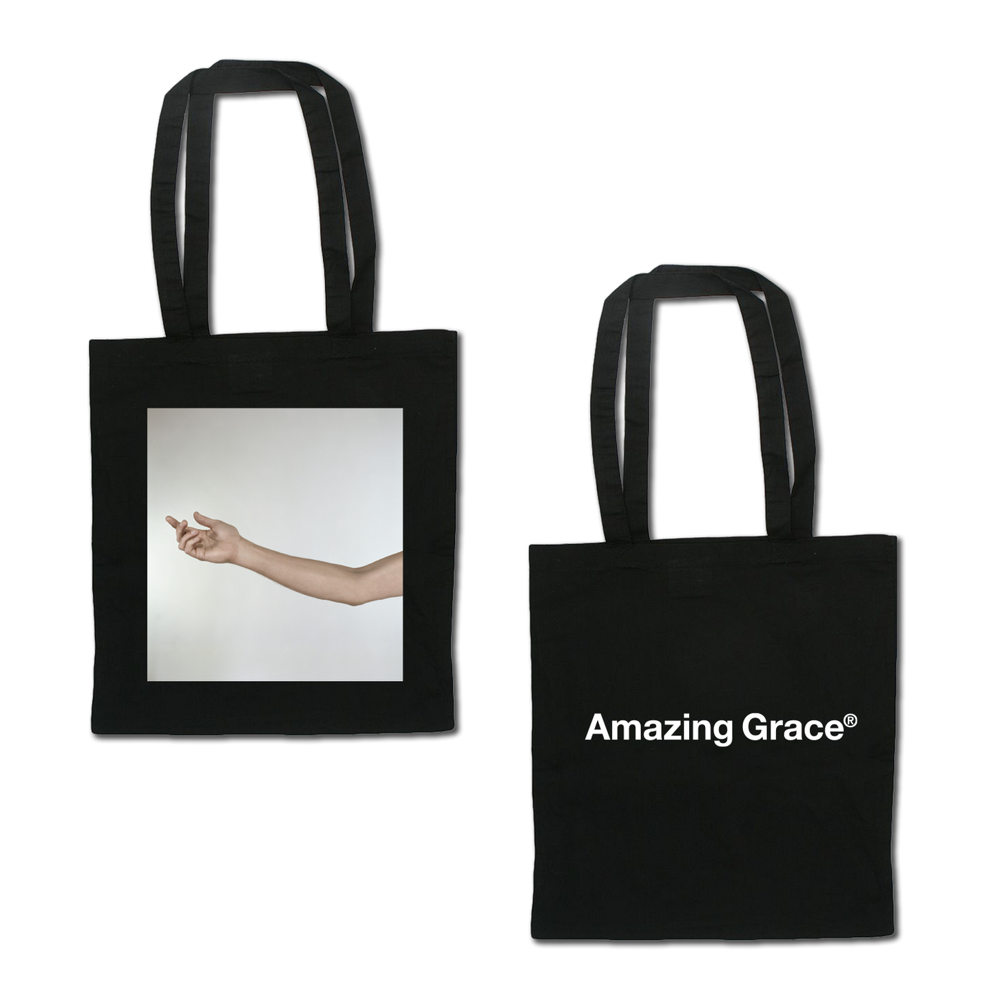 Amazing Grace Black Tote