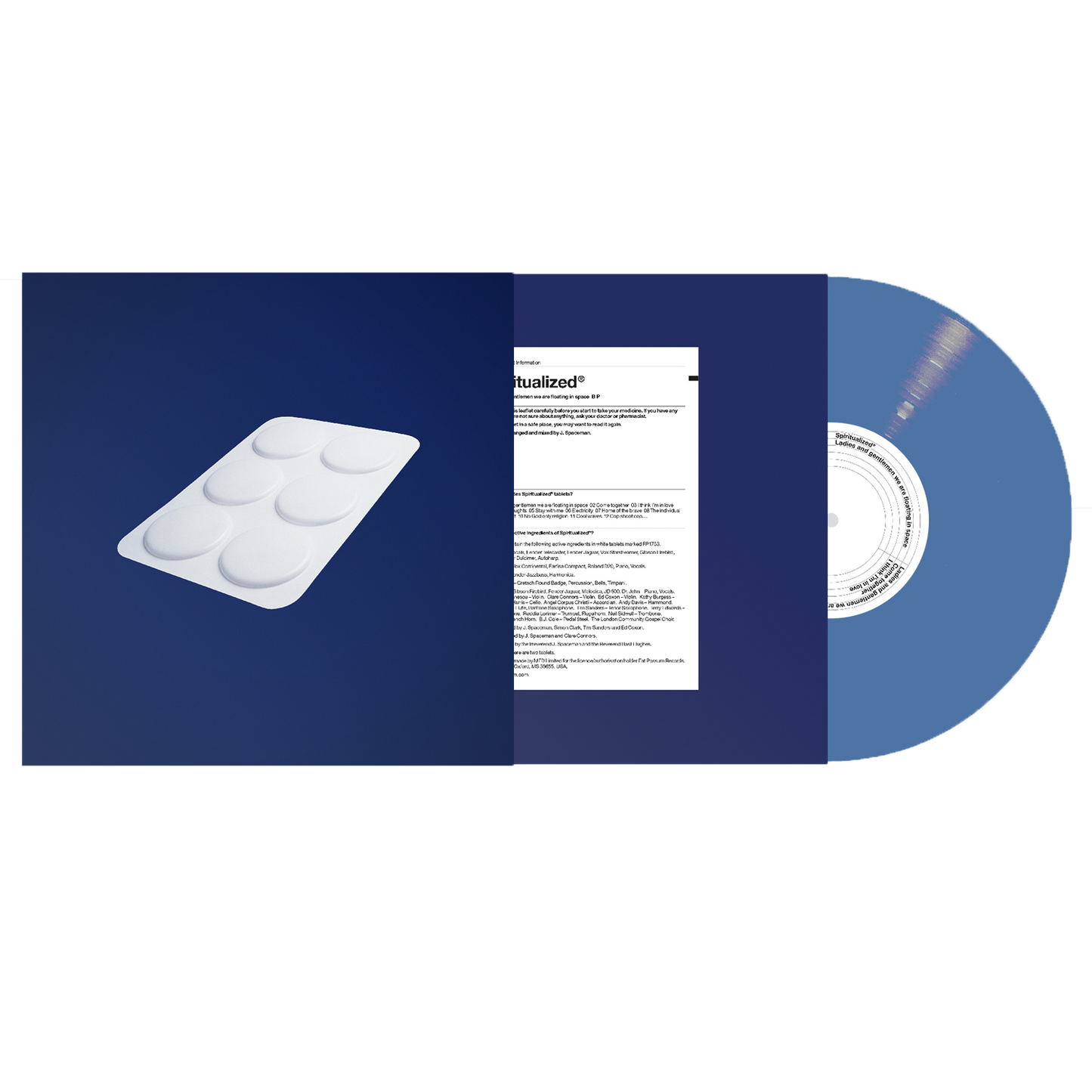 Front view of Ladies & Gentlemen Neptune Blue Vinyl LP