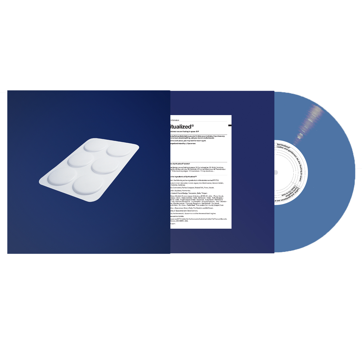 Front view of Ladies & Gentlemen Neptune Blue Vinyl LP