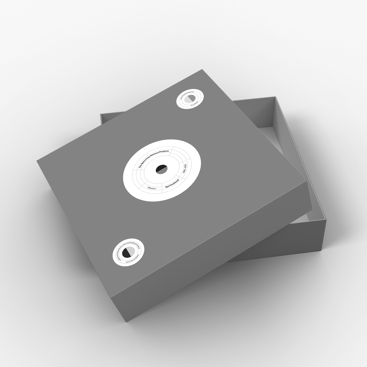 Above view of Limited Edition Grey Vinyl Box