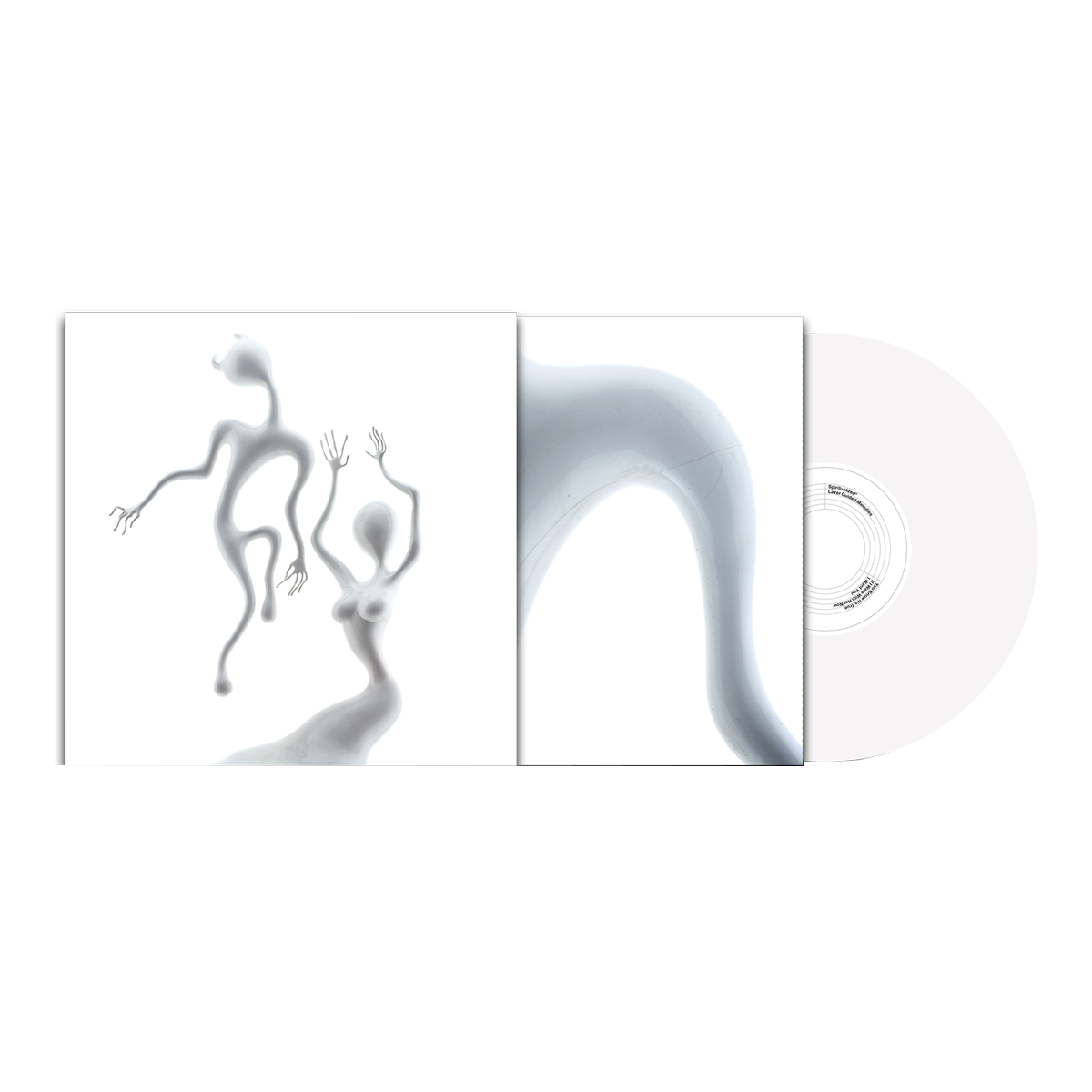 Front view of Lazer Guided Melodies White Vinyl LP