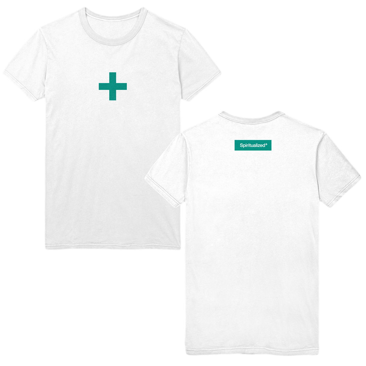 Green Box Logo White Ladies Fitted Tee